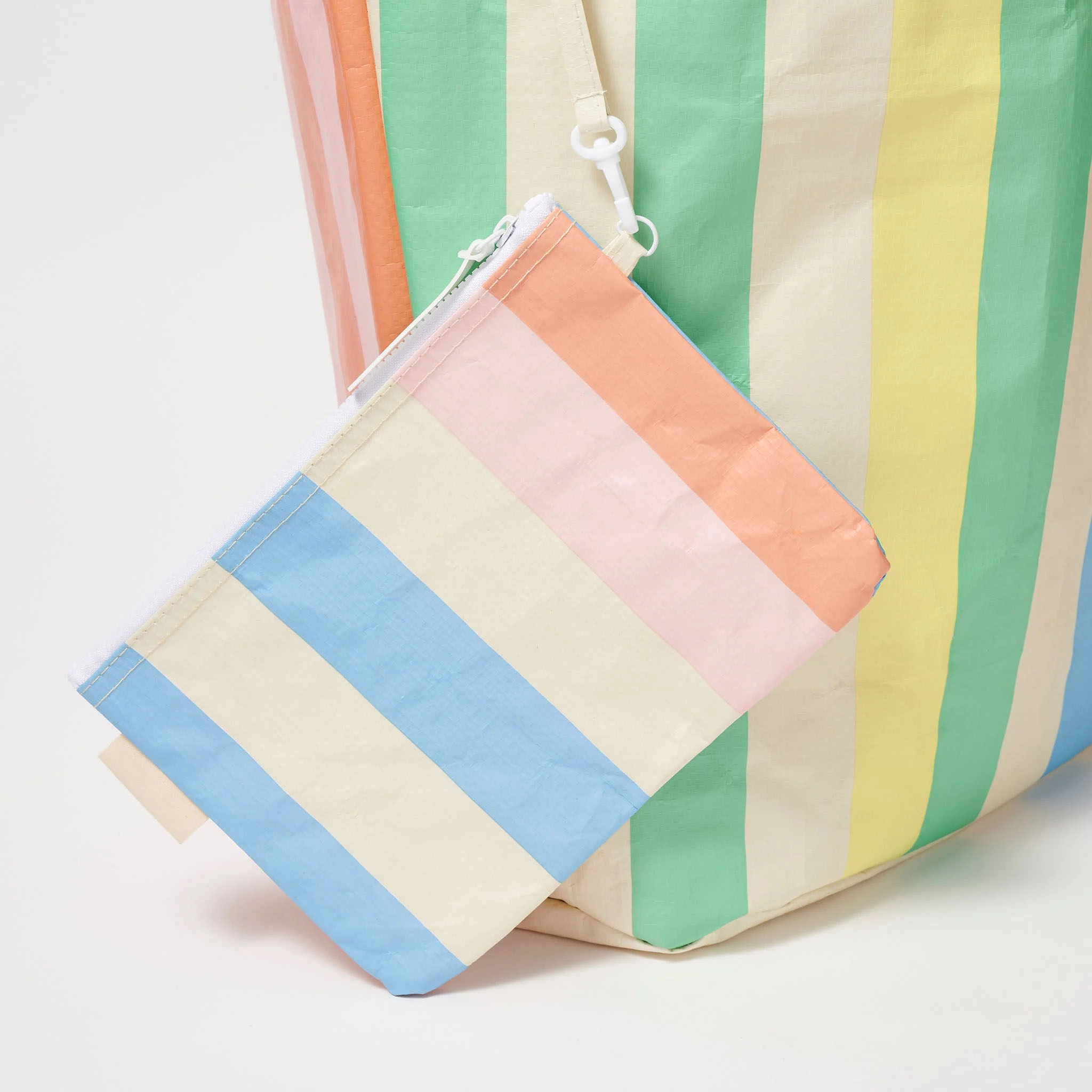 Custom Stripe Beach Bag 