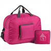 Expandable Folding Kids Adults Sports Duffel Carrier Fold Up Weekend Travel Bag Blue