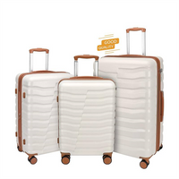 Professional Luggage Factory 3 Pcs Set Hard Luggage Fashion Travel Suitcases with Spinner Wheels And TSA Lock