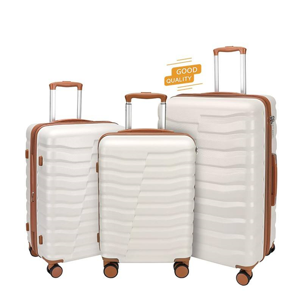 Professional Luggage Factory 3 Pcs Set Hard Luggage Fashion Travel Suitcases with Spinner Wheels And TSA Lock