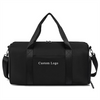 Woman Gym Sport Duffle Bag with Wet Pocket And Shoes Compartment Black Travel Duffel Bag for Women