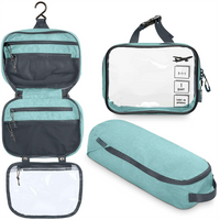 Custom Private Label Hot Selling Hanging Fabric Travel Toiletry Bag Cosmetic Bag