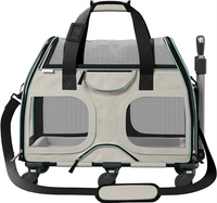 Pet Carrier for Large Cats Soft Sided Small Dog Travel Carriers 2 Kittens Sturdy Transport Carriers Long Trips
