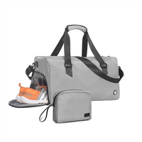 Gym Bag with Wet Pocket Duffel Bag for Overnight Sports Duffel Bag with Shoes Storage