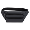 Black Fanny Pack Sport Bag for Men with Adjusted Straps