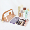 Halfmoon Cosmetic PVC See Through Toiletry Beach Beauty Travel TPU Jelly Bags Set Women Transparent Clear Make Up Travel Bags