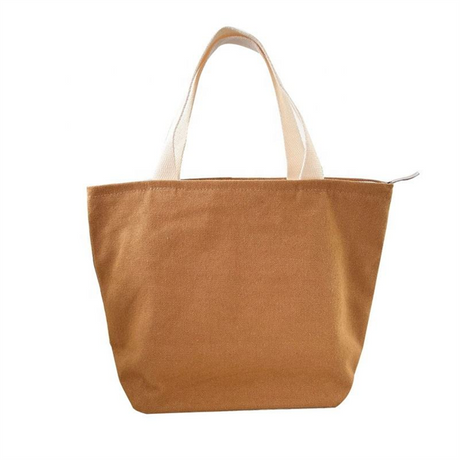 Portable Cotton Canvas Tote Lunch Bag for Adult Lunch Box Storage Food Delivery Office Thermal Cooler Lunch Bag