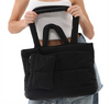Good Style Winter Nylon Water Resistant Puffer Tote Bag with Zipper Closure Large Capacity Soft Quilted Design and Small Bag