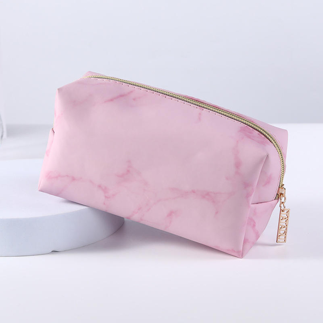 Durable Premium New Wholesale Water Resistance Waterproof High Quality Customizable Pu Leather Travel Cosmetic Makeup Bag