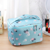 Wholesale Waterproof High Quality Print Customized Polyester Zipper Travel Makeup Toiletry Cosmetic Bag for Unisex Women Men