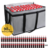 Heavy Duty Waterproof Motorcycle Cooler Bags Warm Catering Insulated Bike Delivery Bag For Food