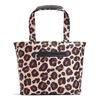 Custom Logo Leopard Print Designer Handbags Winter Bag Fashion Winter Travel Padded Puffy Tote Bag for Ladies
