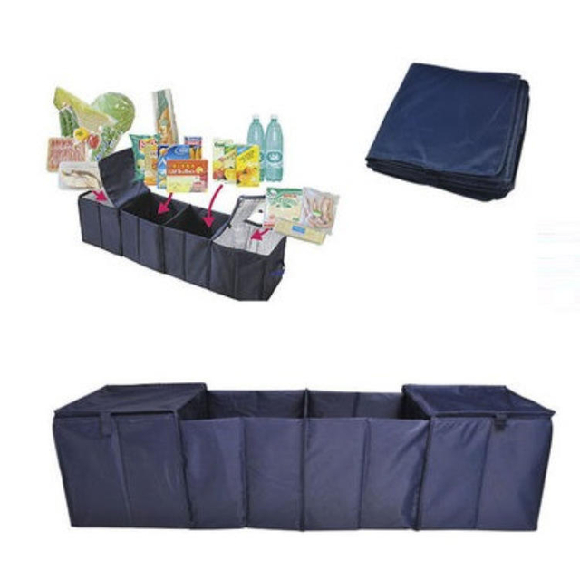 Portable Foldable Auto Trunk Organizer Storage Box Heavy Duty Car Trunk Organizer Box for Any Car