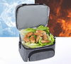Double Deck PEVA Hot Sealed Leakproof Thermal Lunch Ice Bag Cooler for Picnic Working Wholesale Insulated Cooler Bags