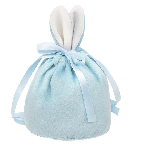 Easter Basket Bunny Favor Bags Gift Bag Velvet Jewelry Packaging Candy Halloween Bags for Candy