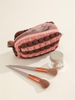 Cheap Cute Cosmetic Pouch Custom Portable Candy Color Sweet Bubble Fold Pouch for Cosmetics