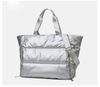 Winter Large Capacity Trendy Lightweight Travel Handbag Quilted Puffy Down Gym Bag