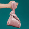 High Quality Custom Mini Tote Gift Bag Small Ladies Purse Clutch Silk Velvet Wrist Bag Knot for Girls