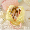 Portable Makeup Storage Pink Make Up Pouch Quilted Cosmetic Bag Fashion Women's Hand-held Cosmetic Bag