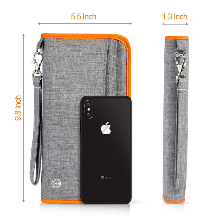 RFID Business card holder family passport holder travel wallet