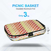 Portable Collapsible Picnic Basket Insulated Cooler Camping Beach Picnic Basket