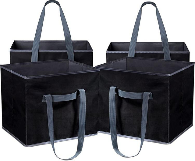 Wholesale cheap large capacity personalised foldable custom grocery shopping bag & carry bags with handle