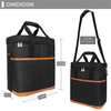 600D polyester 6 bottle carrier tote thermal bear ice cooler bags portable picnic removable divider wine bottle organizer bags