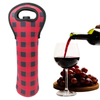 Cheap price factory price manufacturer white customized neoprene bottle sleeve insulated cooler wine bottle bag