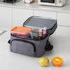 Leak Proof Multifunctional Design Large Capacity Sling Thermal Soft Bag Cooler Insulated Dual Compartment Lunch Bags