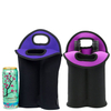Nice price factory made customized custom logo high quality neoprene wine bottle sleeve insulated cooler tote bag