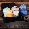 New Promotion Compression Travel Packing Cubes Pouch Organizer Colorful Travel Organizer Toiletry Cosmetic Bag Set