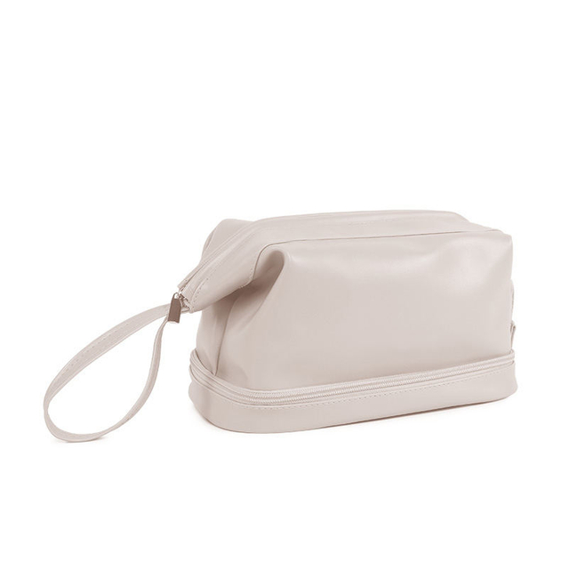 Durable Portable Premium Designer Custom Logo Wholesale Waterproof High Quality Pu Leather Cosmetic Makeup Bag
