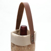 Design portable hand held outdoor custom logo wholesale waterproof cork wood insulated wine tote bag single with cooler
