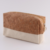 Beautiful Cute Portable Logo Custom Simple Lightweight Cotton Canvas Makeup Cosmetic Toiletry Make Up Pouch Bag
