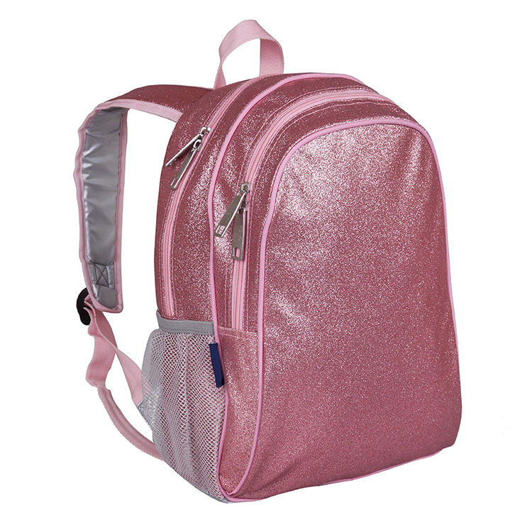 Wholesale Custom Sparkling Glitter Primary Kids School Back Pack Big Fashion Student Book Backpack