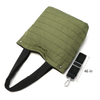 Lightweight Black Polyester Nylon Quilted Woman Mom Bags Quilting Shopping Handbag Puffer Tote Bag with Shoulder Strap