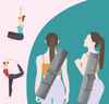 Private Label Waterproof Travel Sport Yoga Mat Carry Gym Travel Yoga Sling Bag Carrier with Padded Shoulder Strap