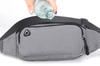 Fashion Designer Custom Sport Lightweight Water Repellent Fabric Zipper Fanny Pack Waist Bum Bag with Earphone Hole