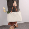 Custom Large Canvas Tote Bag Cross Body Tote Messenger Bag Women Shopping Bags