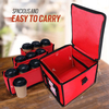 Large capacity insulated coffee bag food delivery drink cooler grocery box motorcycle tote food carrier