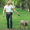 Dog Treat Pouch for Training Built in Poop Bag Dispenser With Hidden Water Bottle Holder Hand Free Waist Belt Fanny Pack