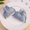 Mini Suede Fabric Jewelry Packing Bag Luxury Drawstring Gift Pouch Bag For Ring Earring Necklace