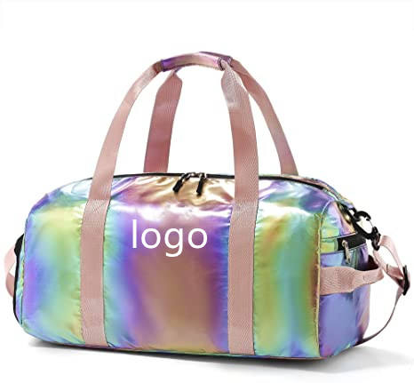 Medium Lightweight Gym Duffel Bag Women Overnight Foldable Weekender Travel Luggage Sport Athletic bag Water-proof for Girls