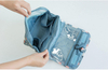 Water-resistant Custom Makeup Hanging Cosmetic Bag Travel Toiletry Bag Organizer for Shampoo Toiletries