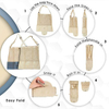 Foldable Shopping Mesh Market Bag Recycle Beach Bag Reusable Cotton Bag heavy duty