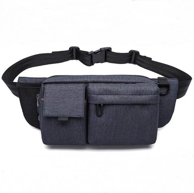 Multi-Functional Man Business Waist Bag Fanny Pack Women Dog Walking Belt Bag Waterproof Sling Bag Cross Body