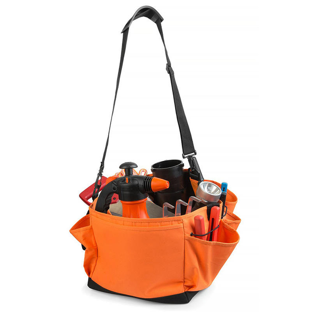 Top Open Electrician Tools Tote Bag Custom Heavy Duty Garage Tool Organizer With Shoulder Strap