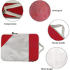 Red waterproof compression 4pcs travel accessories organizer luggage cube bag packing cubes for clothes