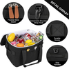 Black Portable Beach Picnic Hiking Food Insulation Thermal Storage Organizer Insulated Bags Cooler Bag