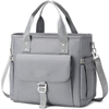 New Waterproof Canvas Cooler Lunch Bag Handbag Picnic Bag Women Convenient Lunch Box Tote School Food Storage Bags